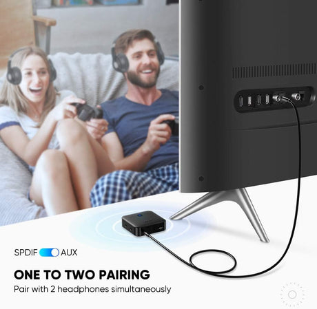 UGREEN Bluetooth 5.0 Transmitter Receiver 2-in-1 aptX Low Latency Wireless Audio Adapter TV Car AUX Optical USB 70158 - Ugreen India