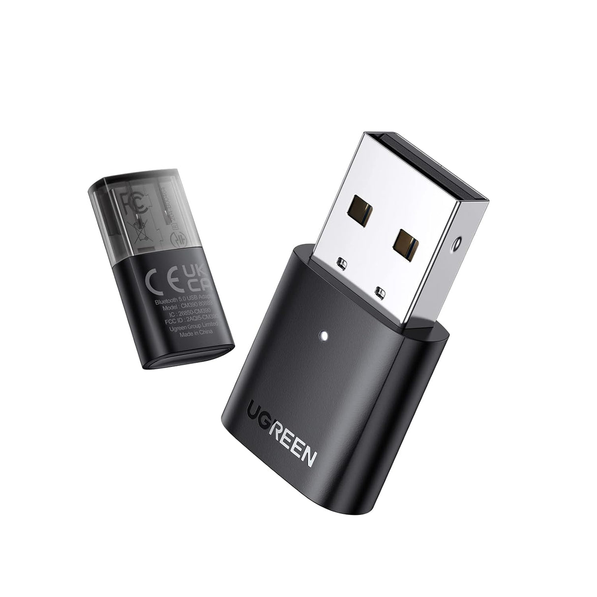 UGREEN USB Bluetooth Adapter for PC Bluetooth 5.0 Dongle USB2.0 EDR Receiver Mini Size Wireless Transfer Support Windows 10/8.1/8/7/XP Compatible with Desktop Laptop Mouse Keyboard Printer Speaker PS5 (80889)