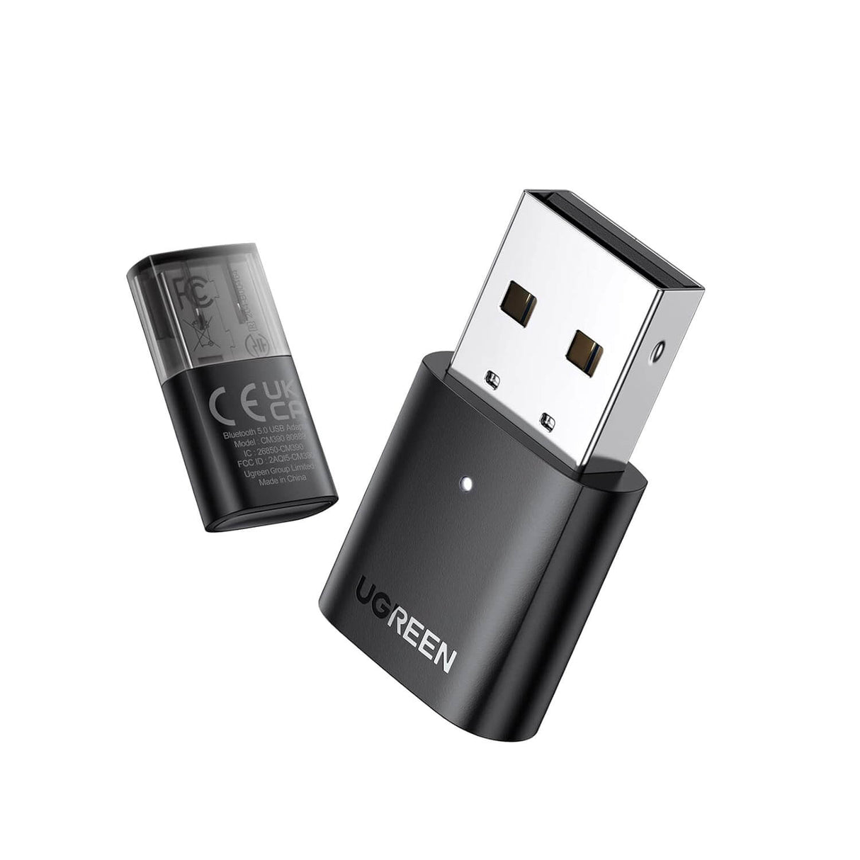 UGREEN USB Bluetooth Adapter for PC Bluetooth 5.0 Dongle USB2.0 EDR Receiver Mini Size Wireless Transfer Support Windows 10/8.1/8/7/XP Compatible with Desktop Laptop Mouse Keyboard Printer Speaker PS5 (80889)