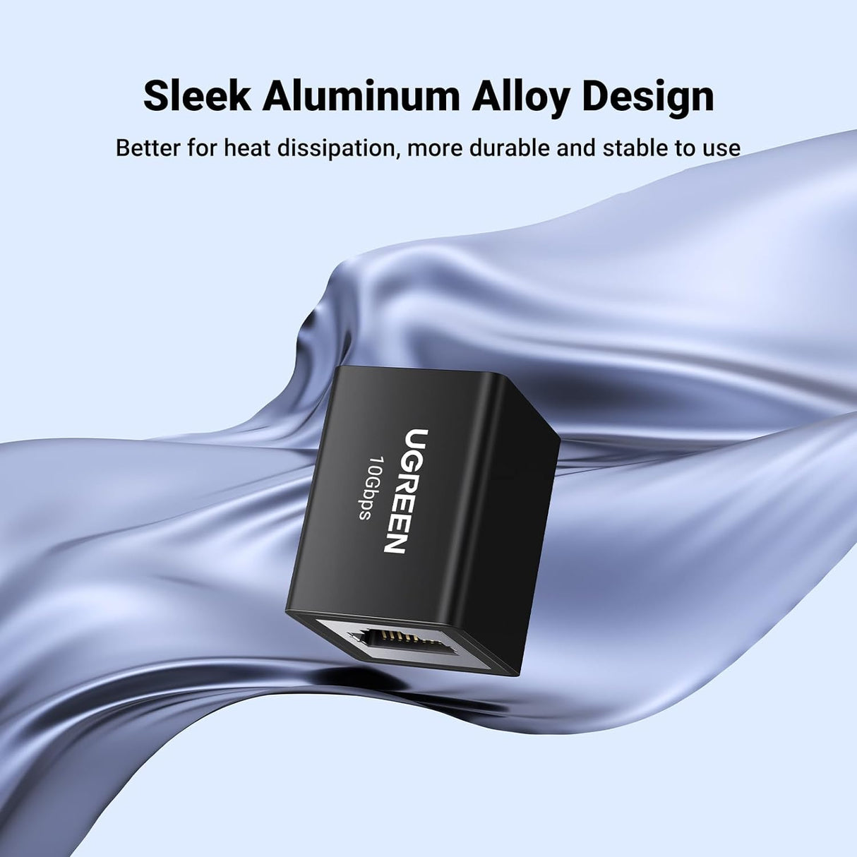 UGREEN RJ45 Coupler 10Gbps Ethernet Extender Cat8 Cat7 Cat6 Cat5 Cable 328ft Long Distance Aluminum Alloy Shell 25964 Ugreen