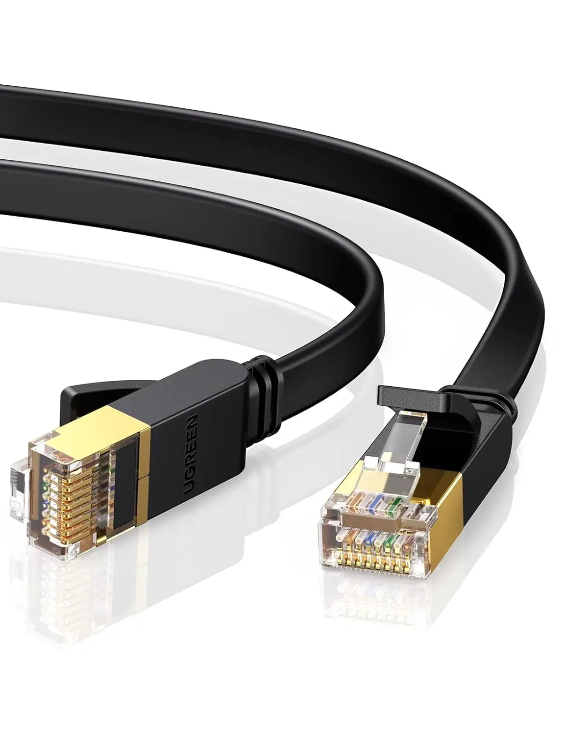 UGREEN Cat7 Ethernet Cable 20M U/FTP 10Gbps Flat Shielded LAN Gaming PS5 PS4 PS3 Xbox Laptop Router Computer (11267) Ugreen