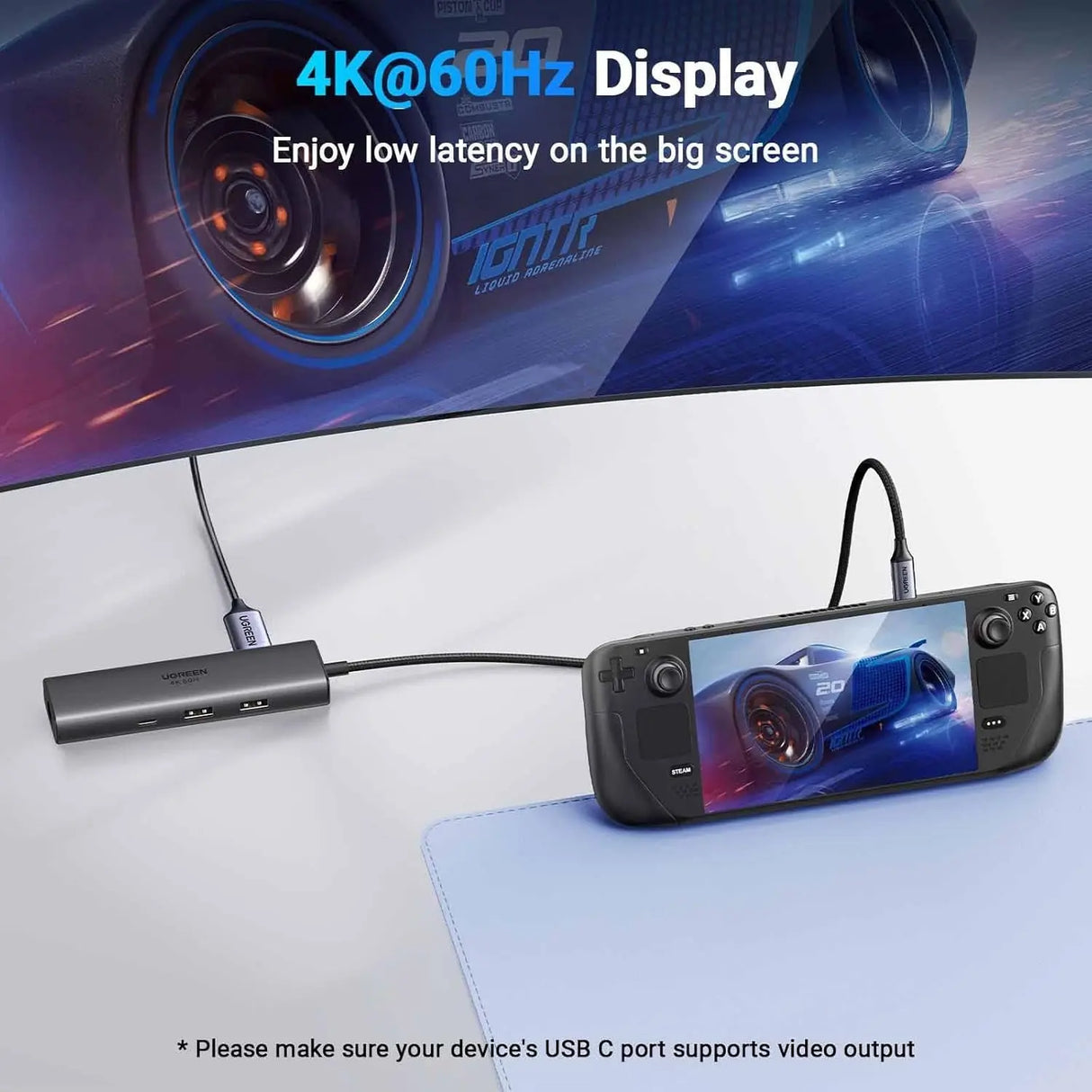 UGREEN 6-in-1 Multifunctional USB-C Hub HDMI 2 USB-A 3.2 1 USB 3.2 C RJ45 100W PD Ethernet Dock Multi Port (45000) Ugreen