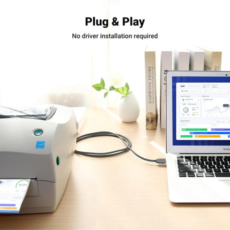 UGREEN 2M USB 2.0 to DB25 Female Parallel Printer Adapter Cable USB to Parallel Converter Inkjet Laser Printer Gray 20224 Ugreen