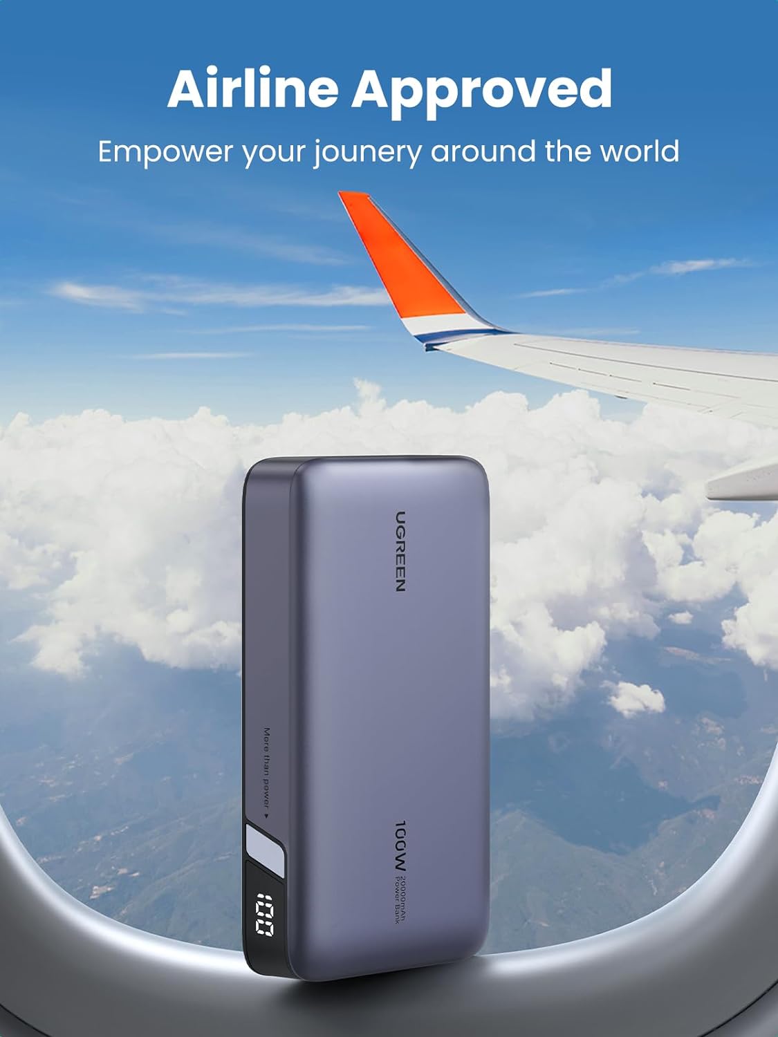 UGREEN Nexode 100W Power Bank 20000mAh Portable Charger USB-C 3-Port PD 3.0 Fast Charging Battery Pack Phone Laptop 25188 Ugreen