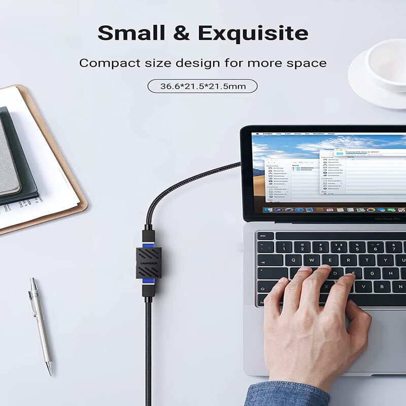 UGREEN RJ45 Female to Female Coupler Ethernet Extender Inline Coupler Cat7 Cat6 Cat5e Cable Laptop Projector Network (20390) Ugreen