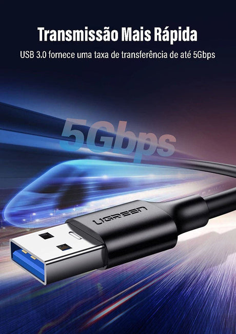 UGREEN USB 3.0 Cable 1.5M A Male to USB C Male Fast Charging Data Transfer 5Gbps Nickel Plated MacBook iPad Galaxy (20883) Ugreen