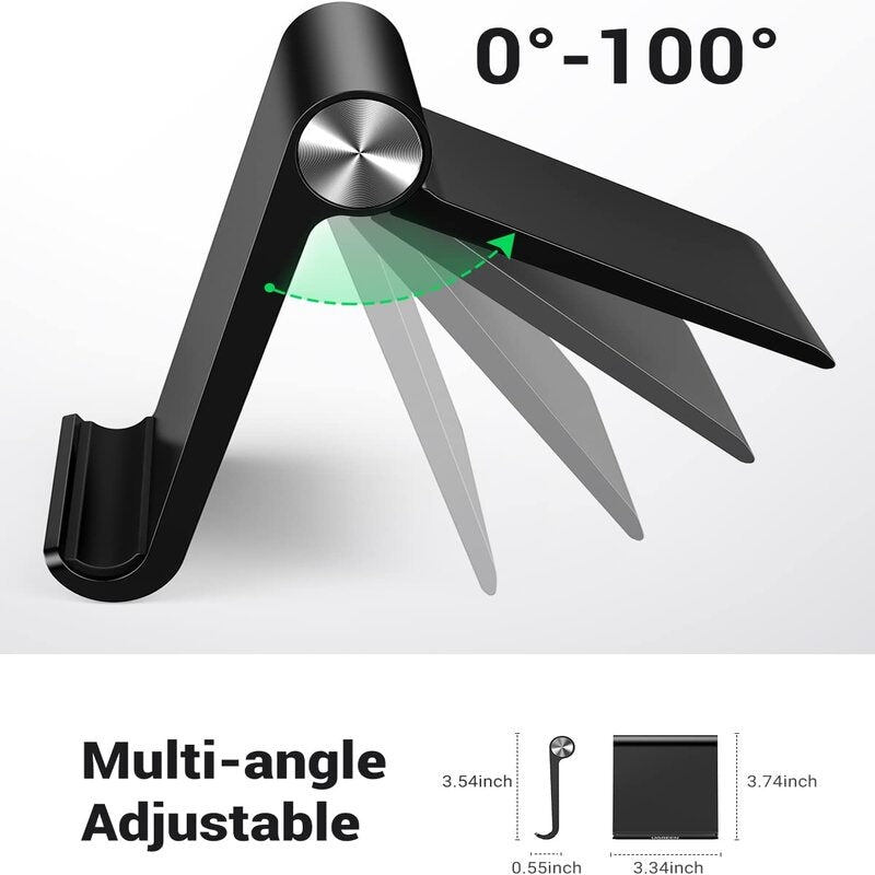 UGREEN Multi-Angle Height Adjustable Cell Phone Holder Desk Stand Mobile Phone Support Tablet Smartphone Universal (50747) Ugreen