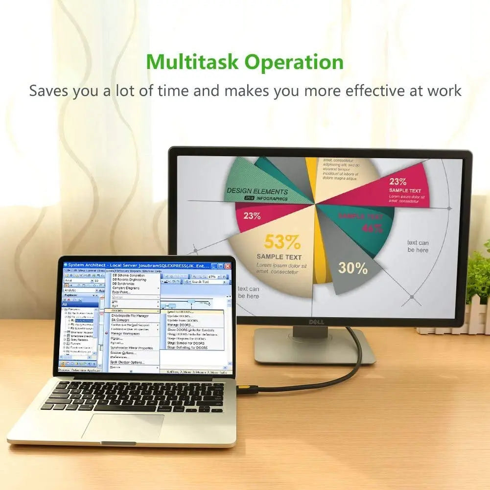 UGREEN 1.5M HDMI 1.4 Cable Male to Male Round Design Full HD 1080P@60Hz Video Audio HDTV Monitor Projector Gaming Console 10128 Ugreen