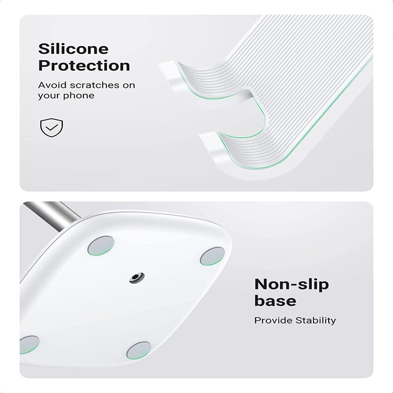 UGREEN Metal Multi-Angle Height Adjustable Desk Phone Holder 5°-45° All 4.0"-7.9" Device Stand Tablet Smartphone (60343) Ugreen