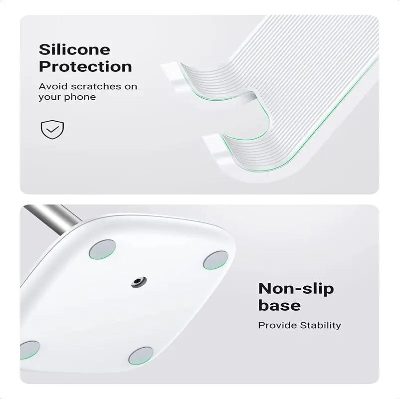 UGREEN Metal Multi-Angle Height Adjustable Desk Phone Holder 5°-45° All 4.0"-7.9" Device Stand Tablet Smartphone (60343) Ugreen