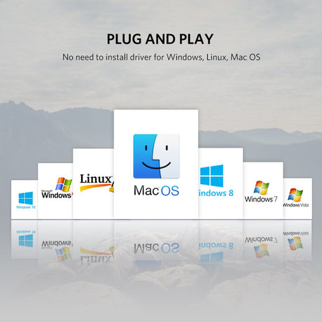 UGREEN 4x1 USB KVM Switch Box 4 In 1 Out Computer Sharing Switcher Keyboard Mouse Printer Monitor Multi-Device 50280 Ugreen