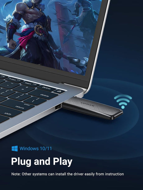 UGREEN AC1300 Dual Band WiFi Adapter USB 3.0 Wireless Network Dongle 5GHz 2.4GHz Desktop PC Laptop Windows Mac 50340 Ugreen