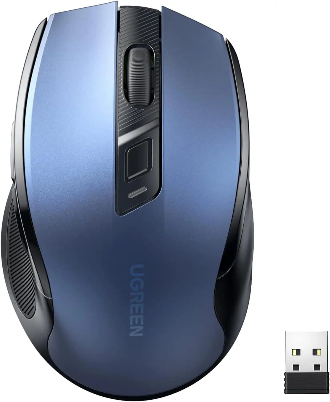 UGREEN Ergonomic Wireless Mouse 2.4G Portable Optical 4000 DPI 5 Adjustable Levels USB Receiver Laptop PC Windows Mac 15064 Ugreen