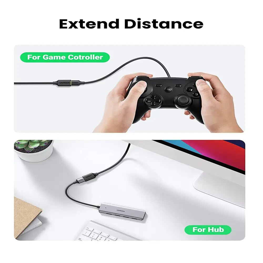 UGREEN USB 3.0 Extension Cable 1M A Male to Female High Speed 5Gbps USB Extender Laptop PC MacBook Flash Drive (10368) Ugreen