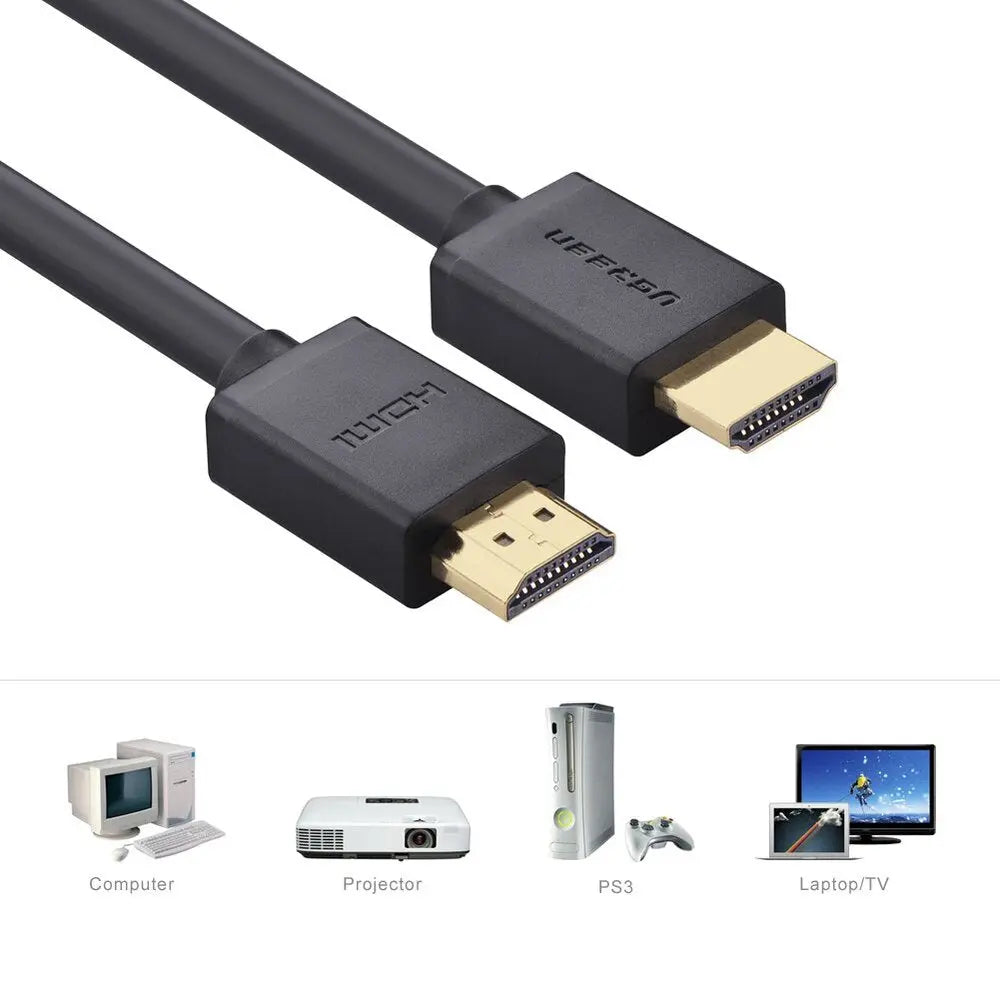 UGREEN HDMI 2.0 Cable 1.5M High Speed 18Gbps 4K@60Hz UHD HDR Ethernet Full Copper PS5 PS4 Xbox TV Monitor Laptop (60820) Ugreen