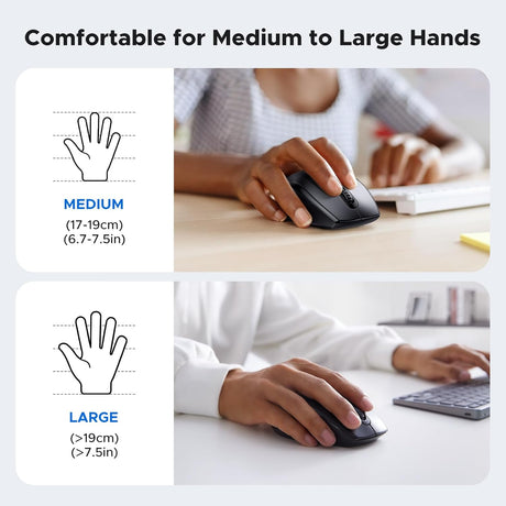 UGREEN 2.4G Wireless Mouse 1600 DPI 6 Button Nano Receiver 3 Adjustable DPI PC Laptop iMac MacBook Microsoft Pro (45012) Ugreen