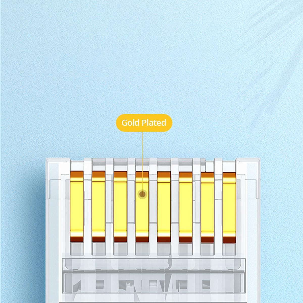 UGREEN Cat 6 U/UTP Unshielded Modular Plug LAN High Speed Gigabit Network Router Modem Smart TV PC Laptop 100 Pcs (60558) Ugreen
