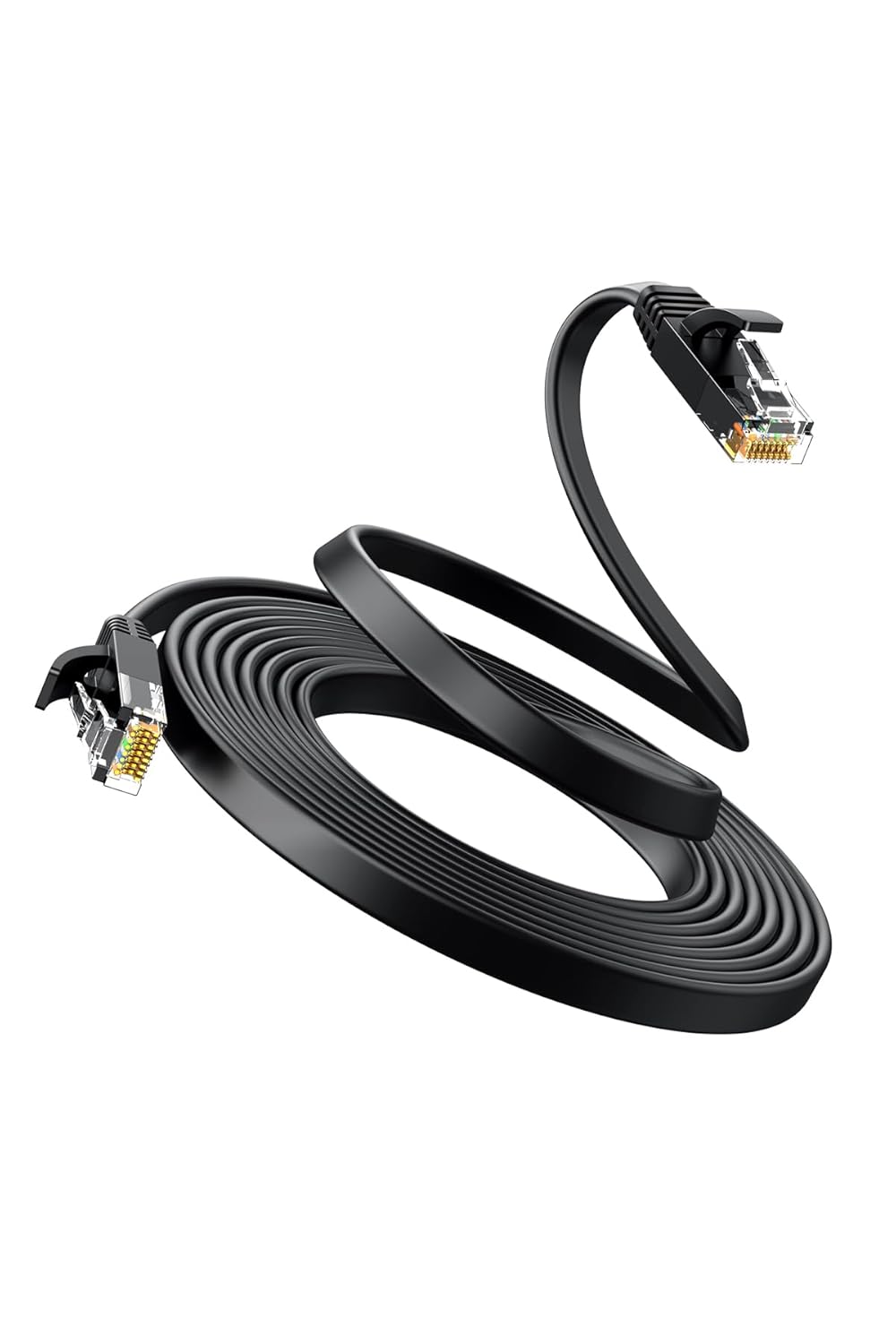 UGREEN 8M Cat 6 U/UTP Lan Flat Cable, Black (50177)