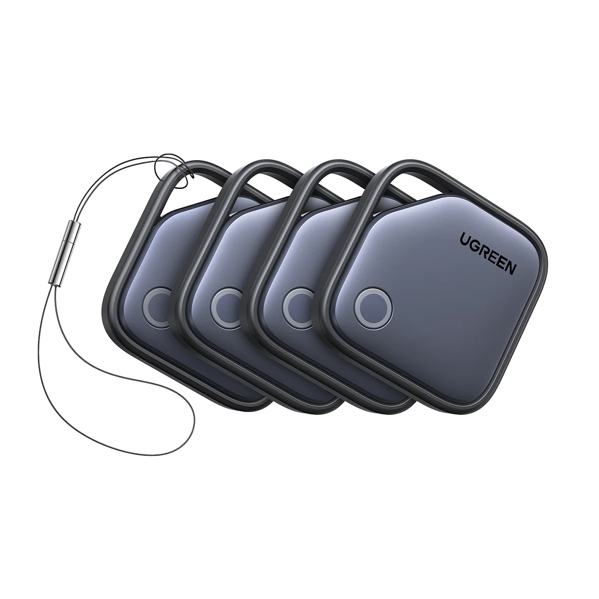 UGREEN FineTrack Duo Smart Tracker for iOS or Android, USB-C Rechargeable Item Finder Tag – 75646P