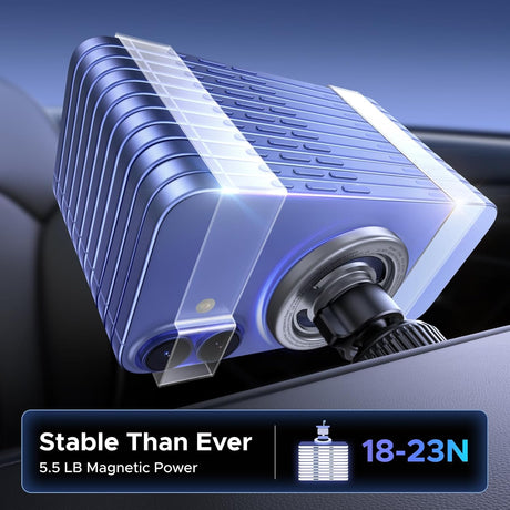 UGREEN Car Phone Mount MagSafe Air Vent Magnetic Phone Holder iPhone 16 15 14 13 12 Pro Max Strongest Magnet Grey (65764) Ugreen