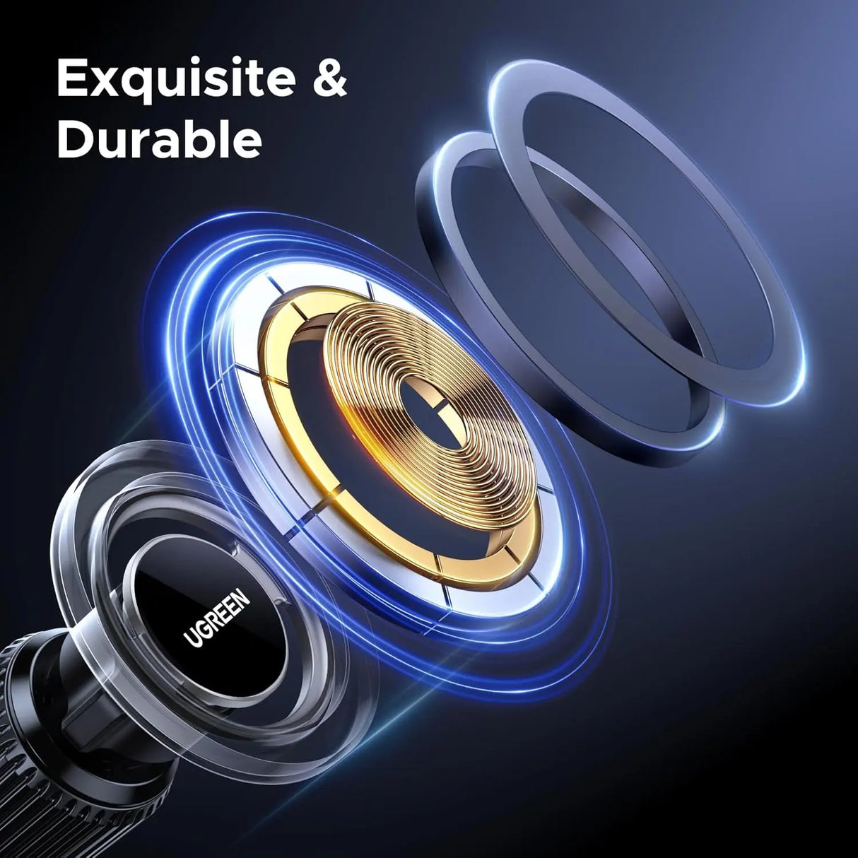 UGREEN Car Phone Mount MagSafe Air Vent Magnetic Phone Holder iPhone 16 15 14 13 12 Pro Max Strongest Magnet Grey (65764) Ugreen