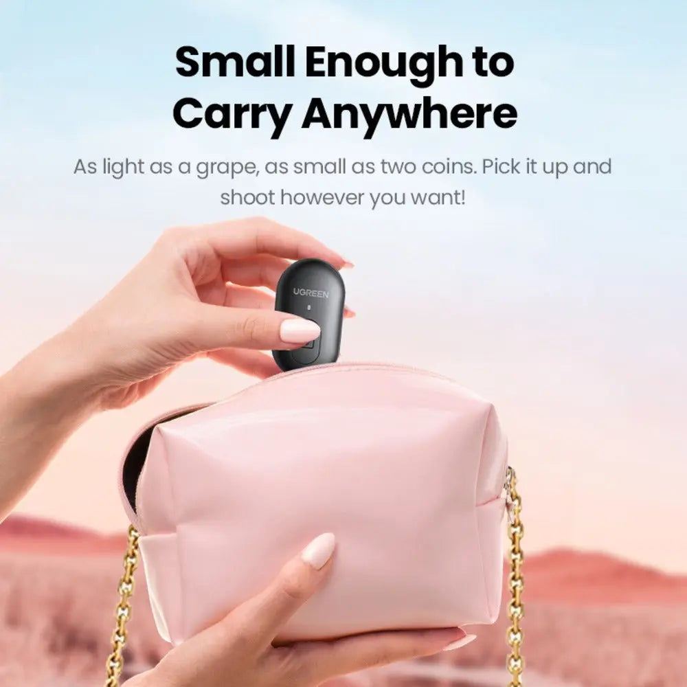 UGREEN Bluetooth Selfie Remote Controller Wireless Camera Shutter Release iPhone Android iPad Camera Apps Easy Pairing Long Range 90543 Ugreen