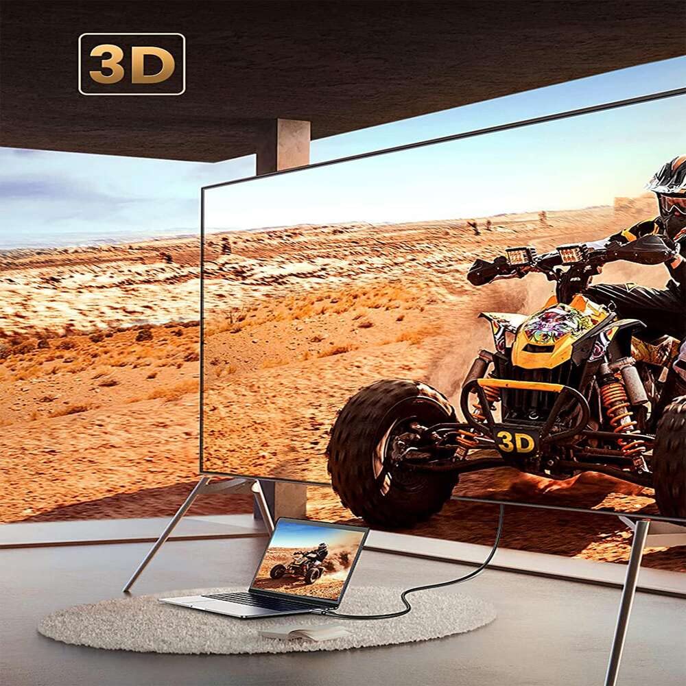 UGREEN 1.5M 4K@60Hz Braided HDMI 2.0 Cable Male to Male Round 18Gbps Ethernet UHD TV Monitor Xbox PS5 PS4 Blu-ray Gold 40409 Ugreen