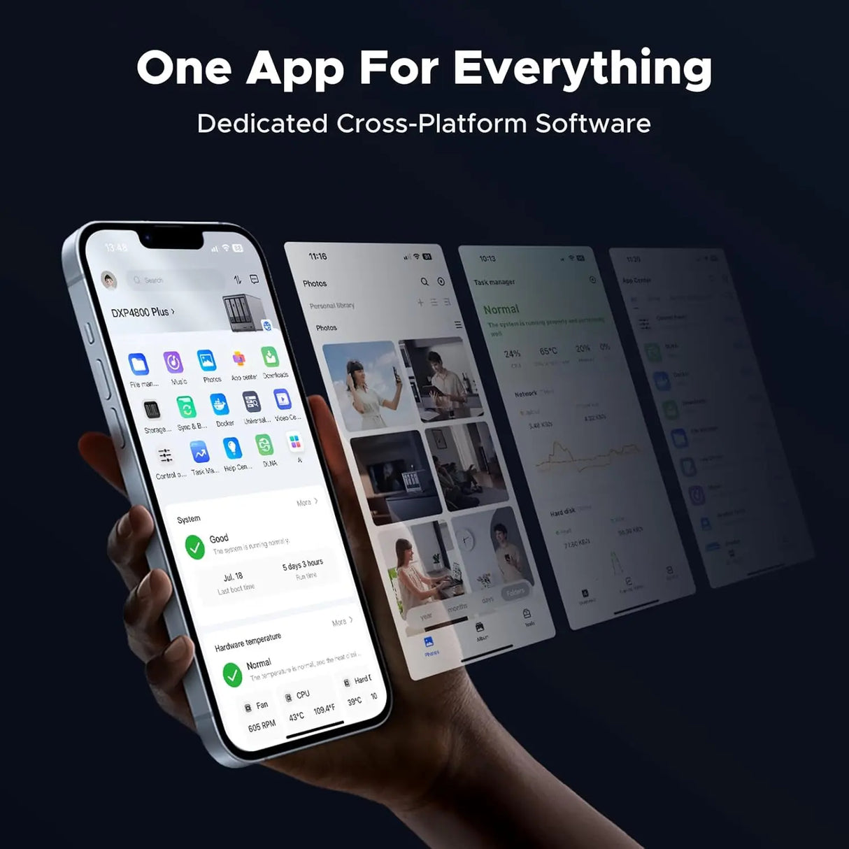 UGREEN NASync DXP4800 Plus Intel Pentium Gold 8505 5-Core 10GbE 2.5GbE 4K HDMI Desktop NAS Diskless Network Storage (35261) Ugreen