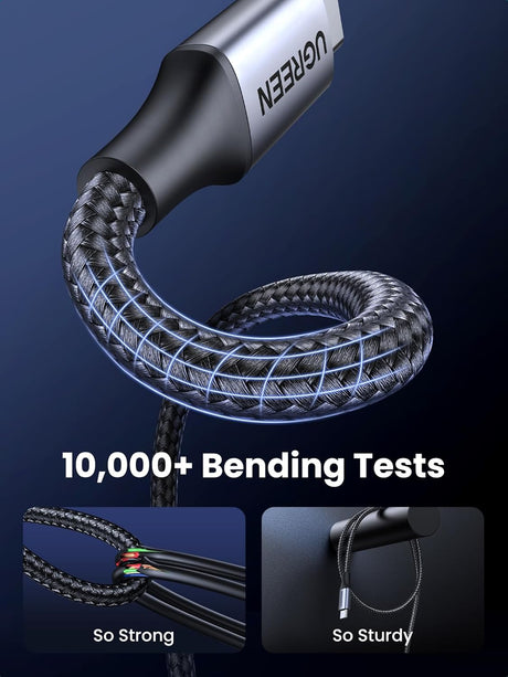 UGREEN USB C to USB C Cable 2M 240W PD 3.1 Fast Charging E-Marker Chip 480Mbps Data Transfer 8K Video Output (90440) Ugreen