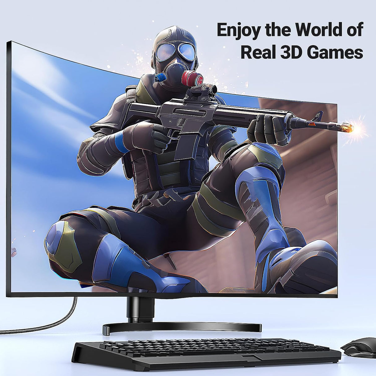 UGREEN 2M 4K@60Hz Braided HDMI 2.0 Cable Male to Male Round 18Gbps Ethernet UHD Gaming PS5 PS4 Xbox TV Monitor Computer Gold 40410 Ugreen