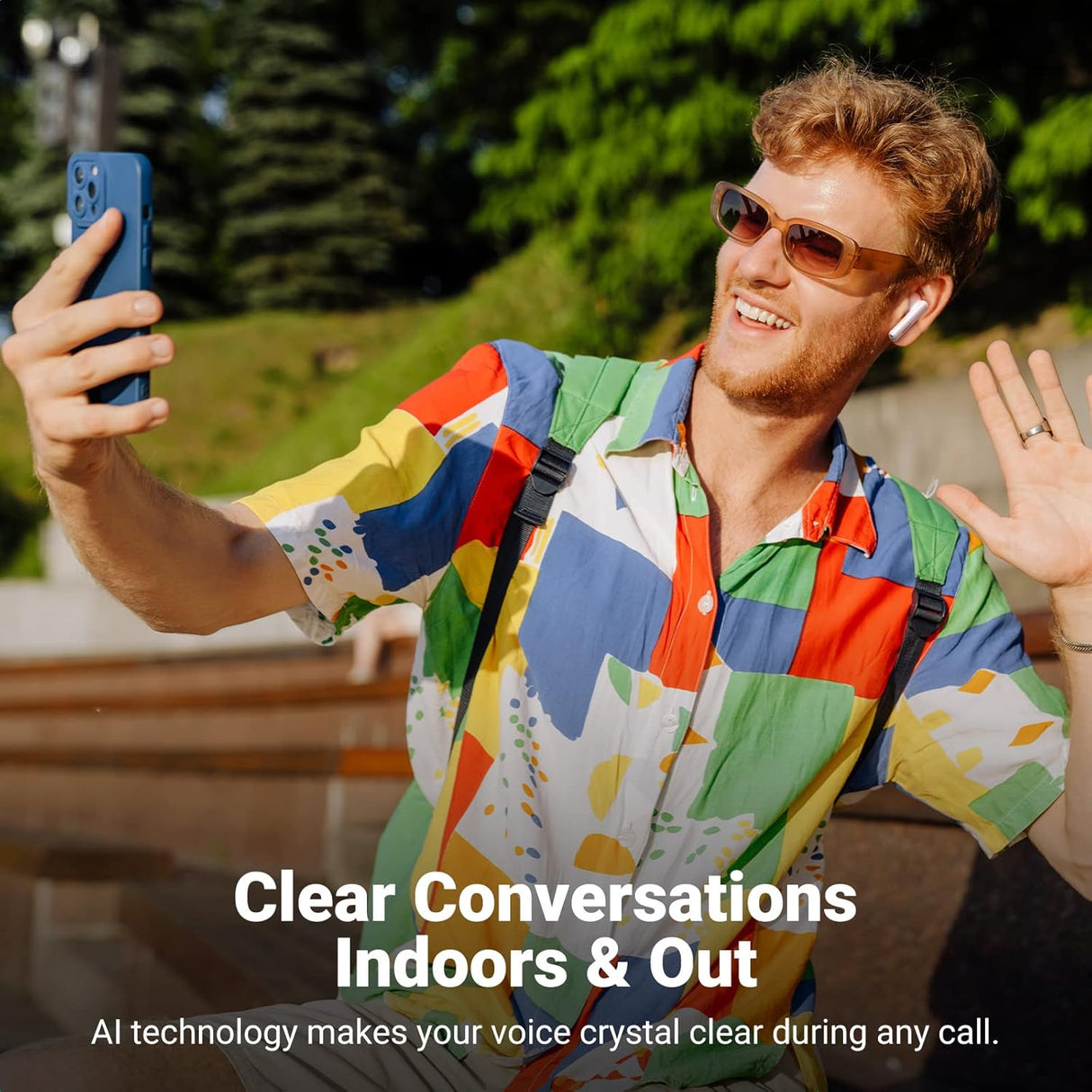 UGREEN HiTune T3 ANC Wireless Earbuds Bluetooth 5.2 Active Noise Cancelling Transparency Mode Deep Bass 24H Playtime USB-C White 90206 Ugreen