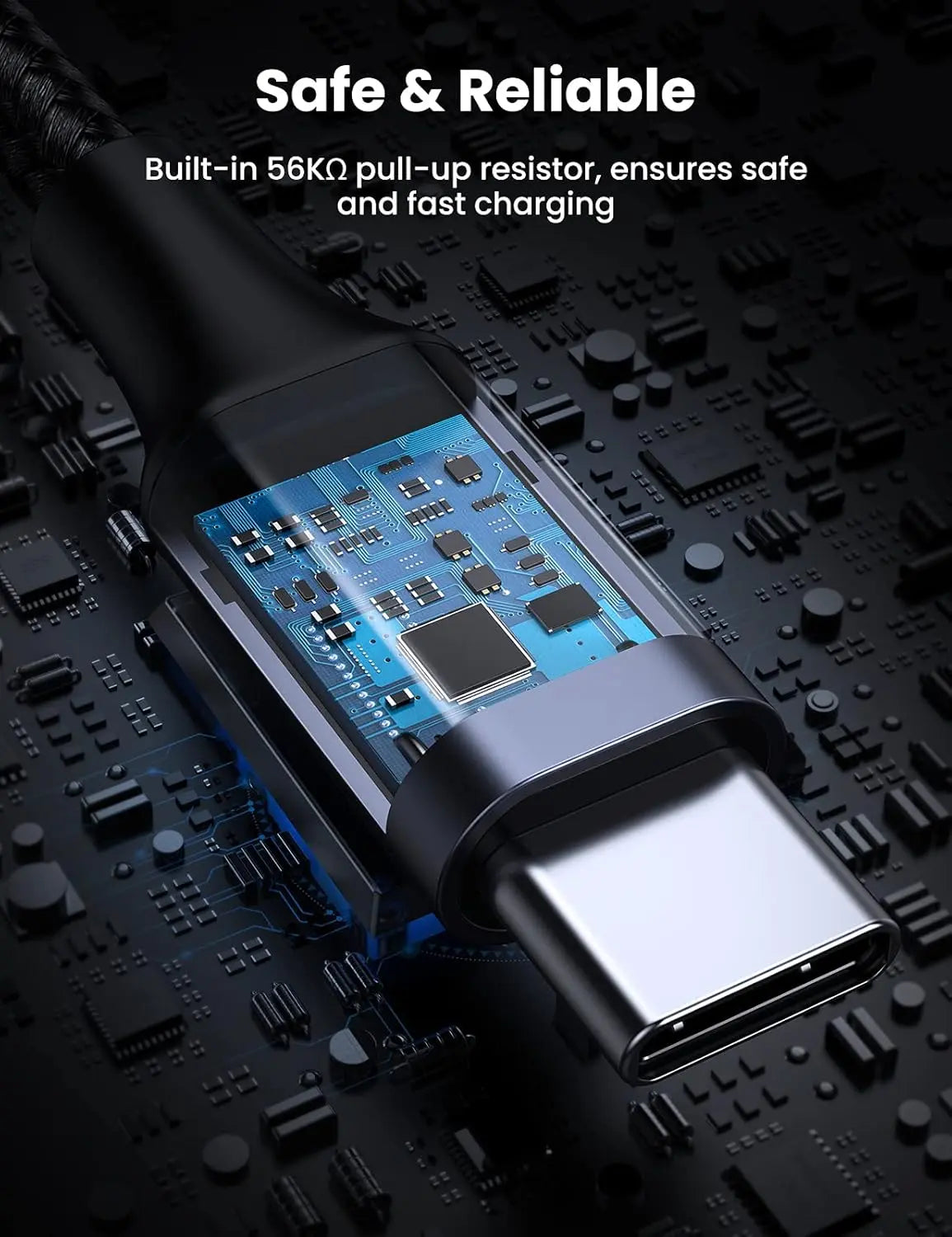 UGREEN USB-A 2.0 to USB-C Cable 1M Male to Male Nickel Plating Aluminum Shell Braided Charging Adapter Smartphone (60126) Ugreen