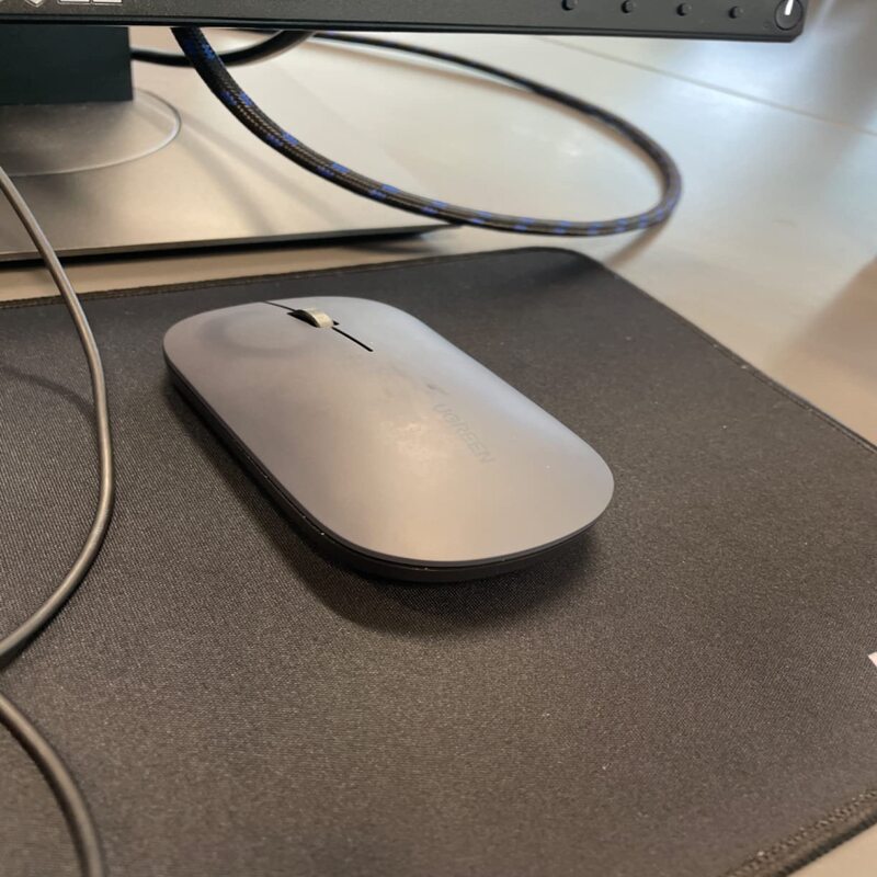 UGREEN 2.4G Silent Wireless Optical Mouse USB Receiver 4000 DPI PC Laptop Computer Chromebook MacBook Grey Ergonomic (90373) Ugreen