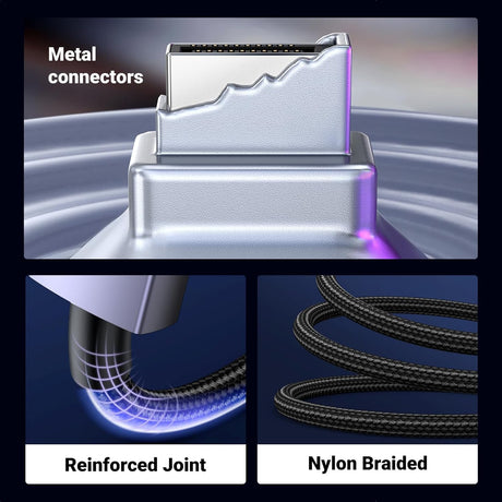 UGREEN DisplayPort Cable 2.1 1M 3.3ft VESA Certified DP2.0 40Gbps 16K 30Hz 8K 240Hz 4K HDR HDCP FreeSync G-Sync (15383) Ugreen