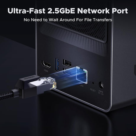 UGREEN DXP2800 Network Attached Storage 2-Bay SATA Intel X86 12th Gen N Series 4 Core 8GB DDR5 2.5GbE 32GB eMMC (25369) Ugreen