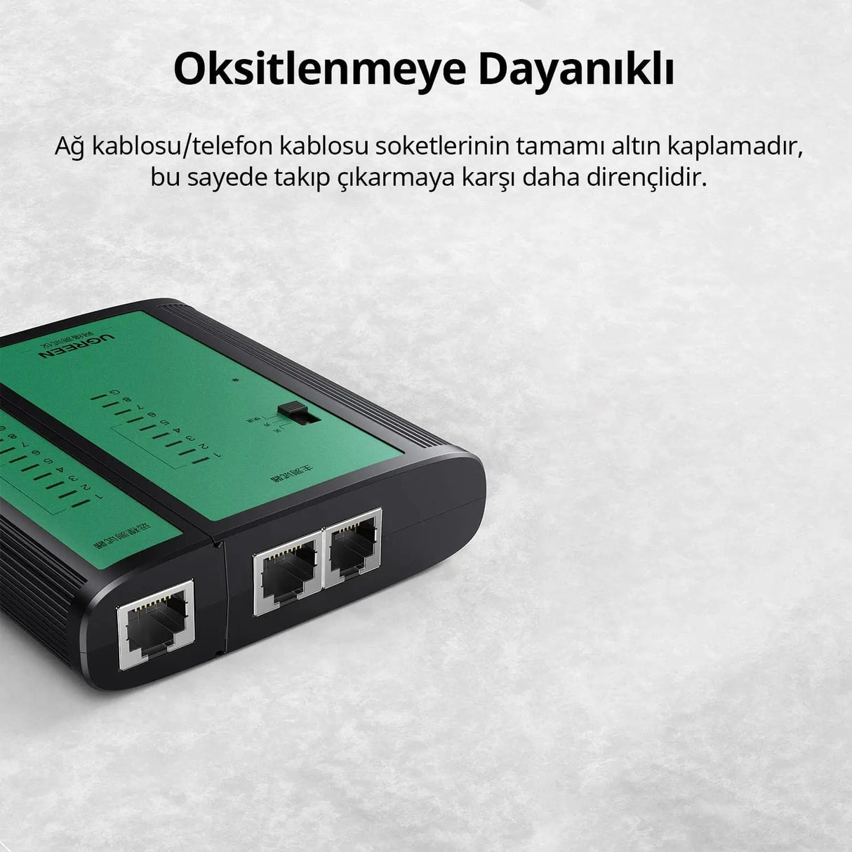 UGREEN Network Cable Tester LAN RJ45 RJ11 BNC Coaxial Ethernet Phone Cable Tester Remote Unit LED Indicators 10950