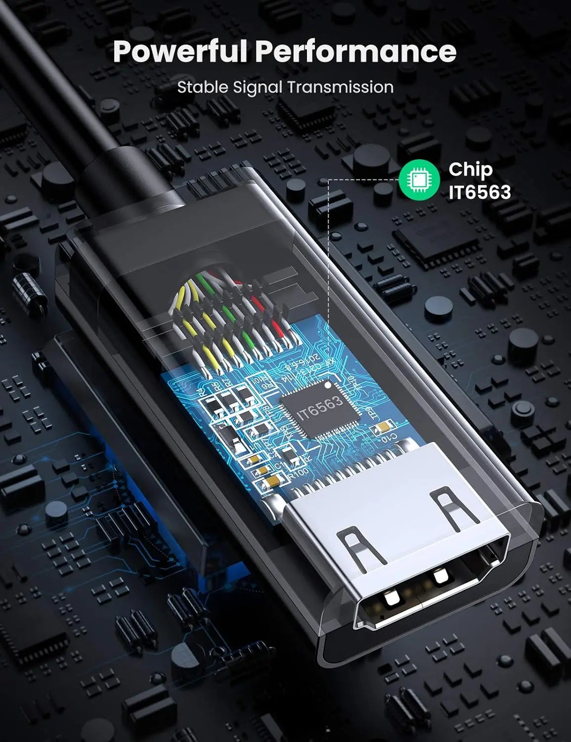 UGREEN 25cm DisplayPort to HDMI Converter Cable 4K 60Hz Video Adapter Computer Monitor Projector HDTV Display 70694 Ugreen