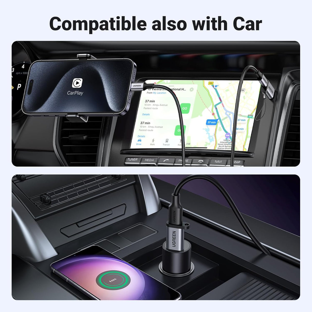 UGREEN 10Gbps USB C to USB A Adapter Type A Male C Female Fast Charge Data Transfer iPhone 16 15 MacBook iPad Galaxy (50533) Ugreen