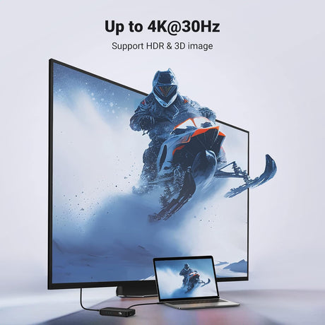 UGREEN 3 In 1 Out HDMI Switch Splitter IR Remote 4K@30Hz 3D 1080P Nintendo Switch PS4 Xbox One Apple TV Fire Stick Blu-Ray 80125 Ugreen