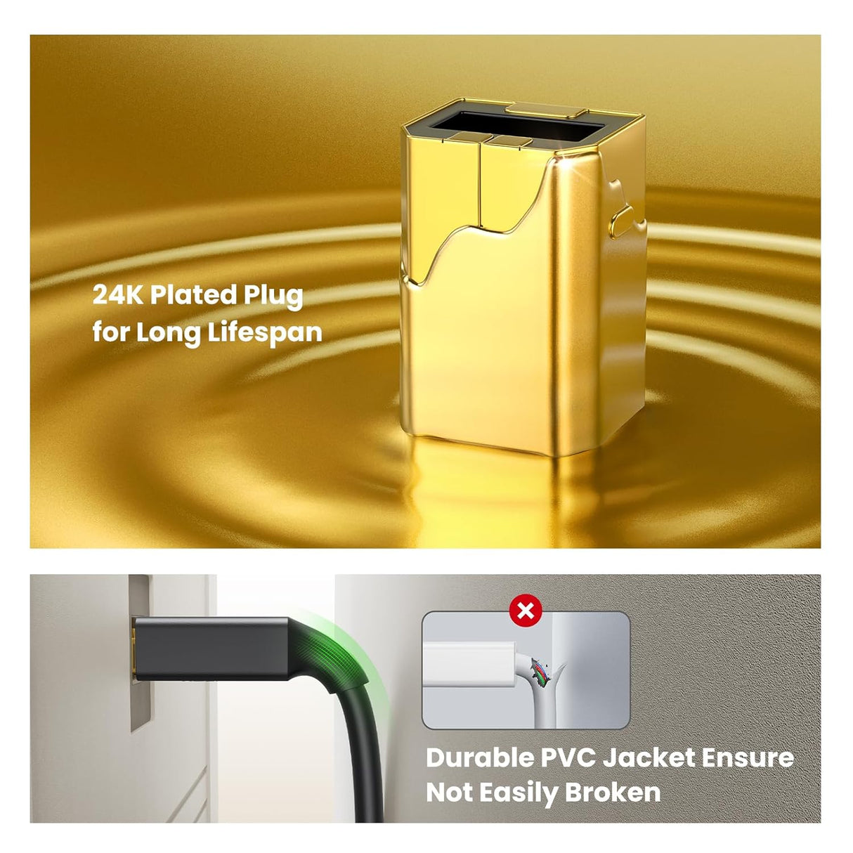 UGREEN USB 2.0 Printer Cable 5M A to B Male Gold Plated HP Canon Epson Dell Samsung Scanner Cord (10352) Ugreen