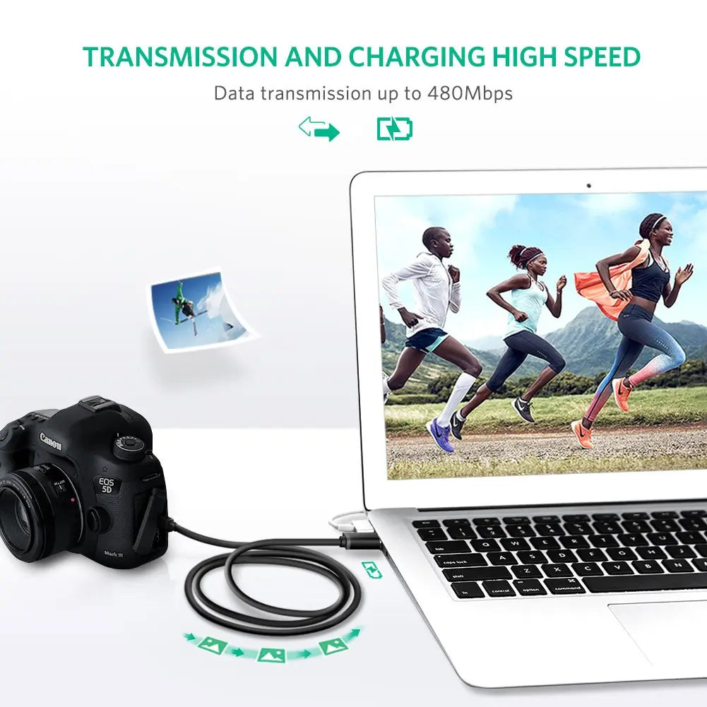 UGREEN USB 2.0 to Mini USB Cable 1.5M A Male 5-Pin Mini B Cord MP3 MP4 Digital Camera GPS GoPro Hero Sat Nav (10385) Ugreen