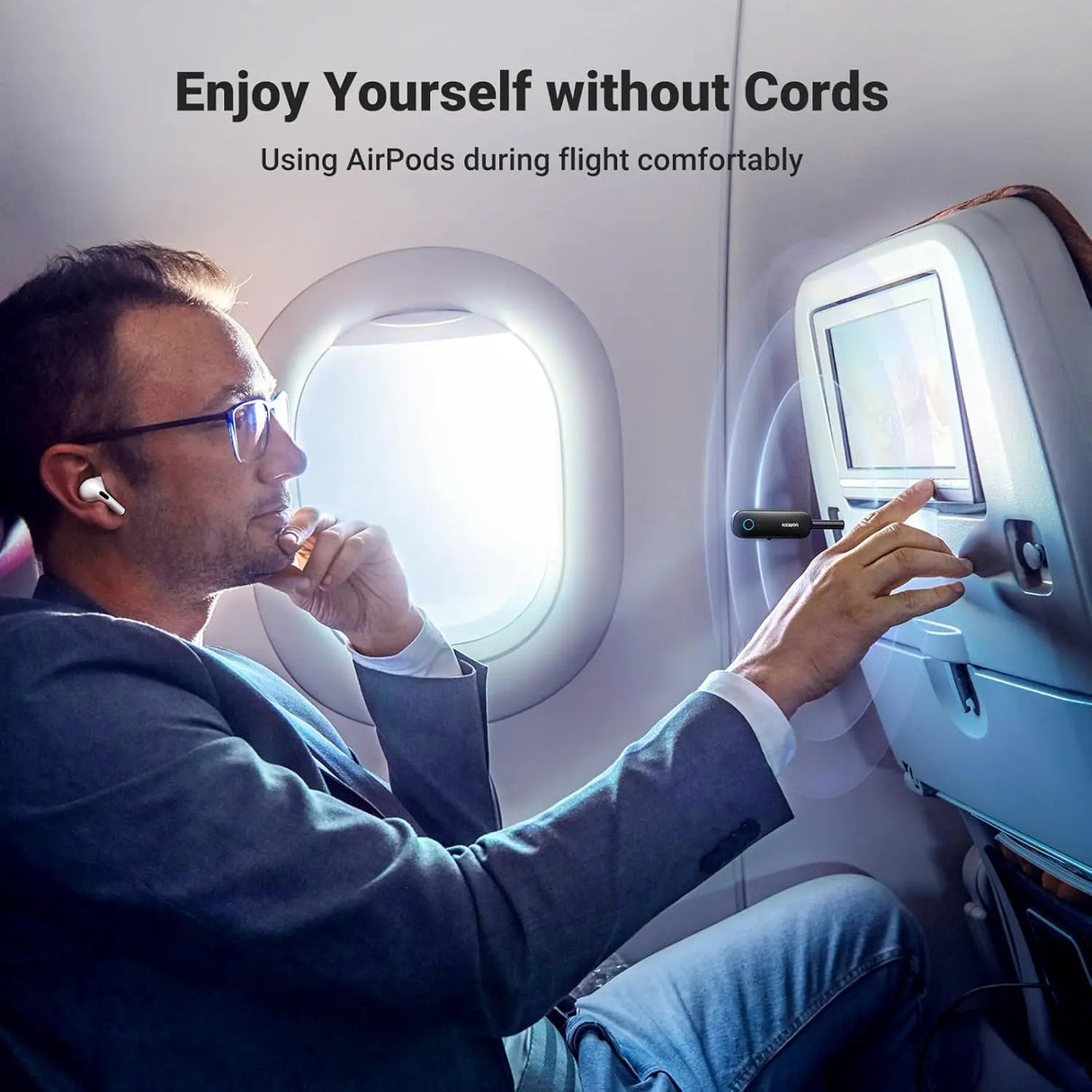 UGREEN 2-in-1 Bluetooth 5.0 Transmitter Receiver Wireless 3.5mm AUX Audio Adapter Low Latency Car TV PC Headphones 80893 Ugreen