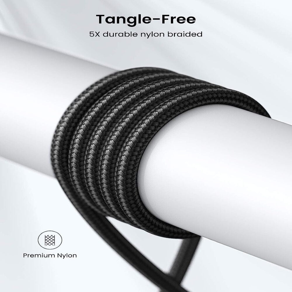 UGREEN USB-A to USB-C Cable 3M Braided Samsung Galaxy S9 S8 S10 Note 9 Nintendo Switch GoPro Hero LG G8 Pack 2 (50878P) Ugreen