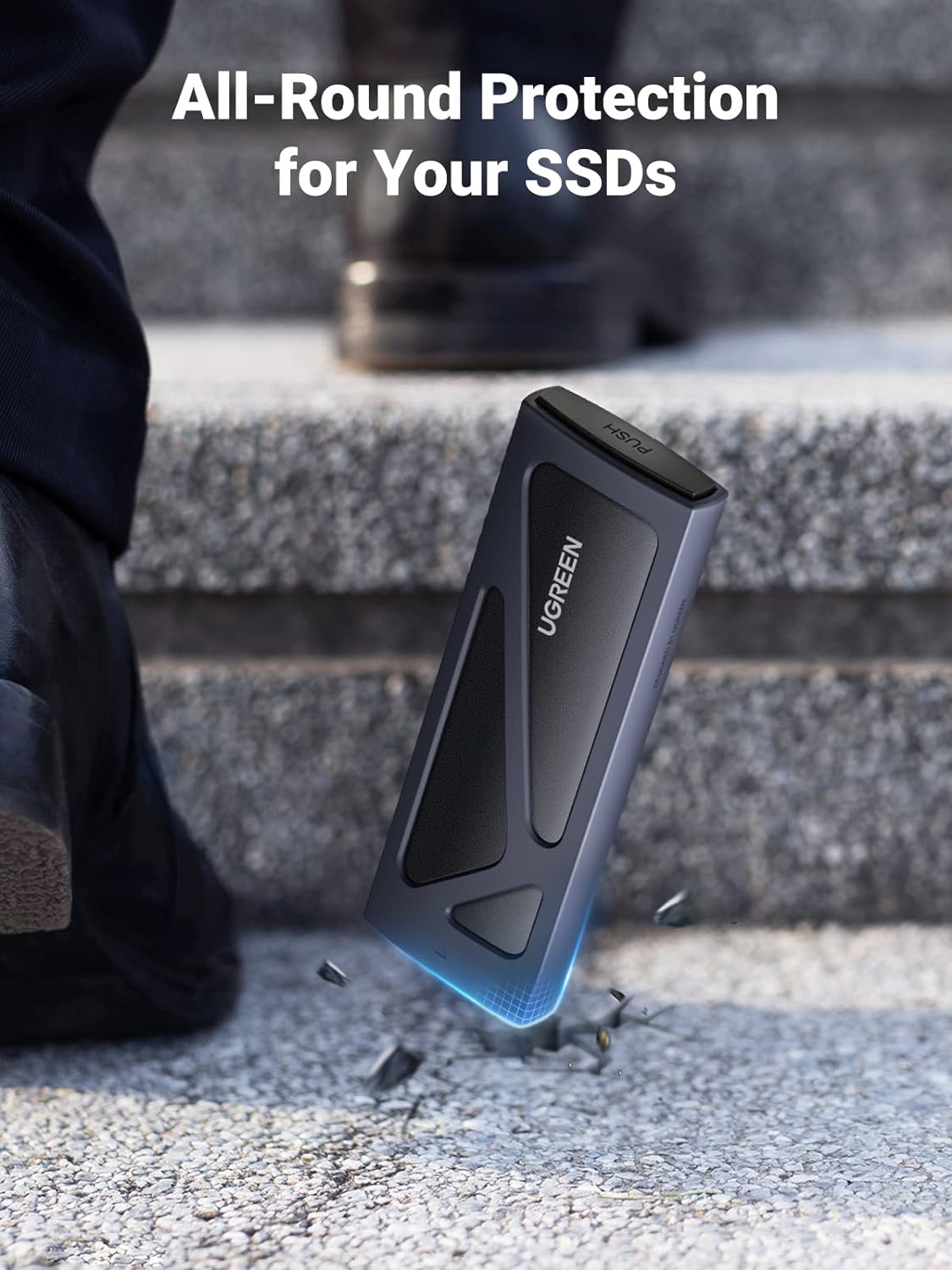 UGREEN NVMe M.2 SSD Enclosure USB 3.2 Gen 2 10Gbps High Speed Aluminum Portable M.2 to USB-C 2230 2242 2260 2280 15512 Ugreen