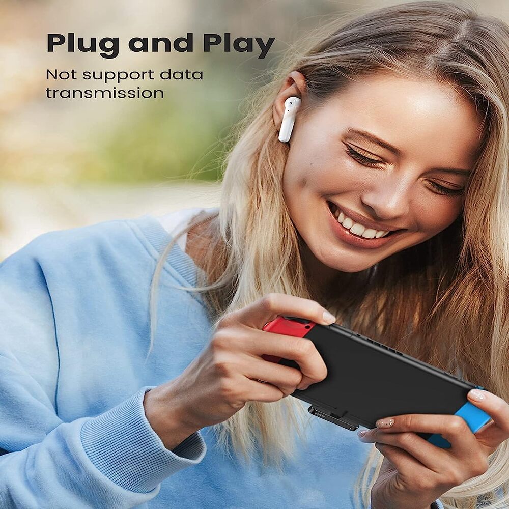 UGREEN Bluetooth 5.0 USB-C Transmitter Wireless Audio Adapter Switch Steam Deck PS5 PS4 aptX Low Latency Dual Link 80894 Ugreen