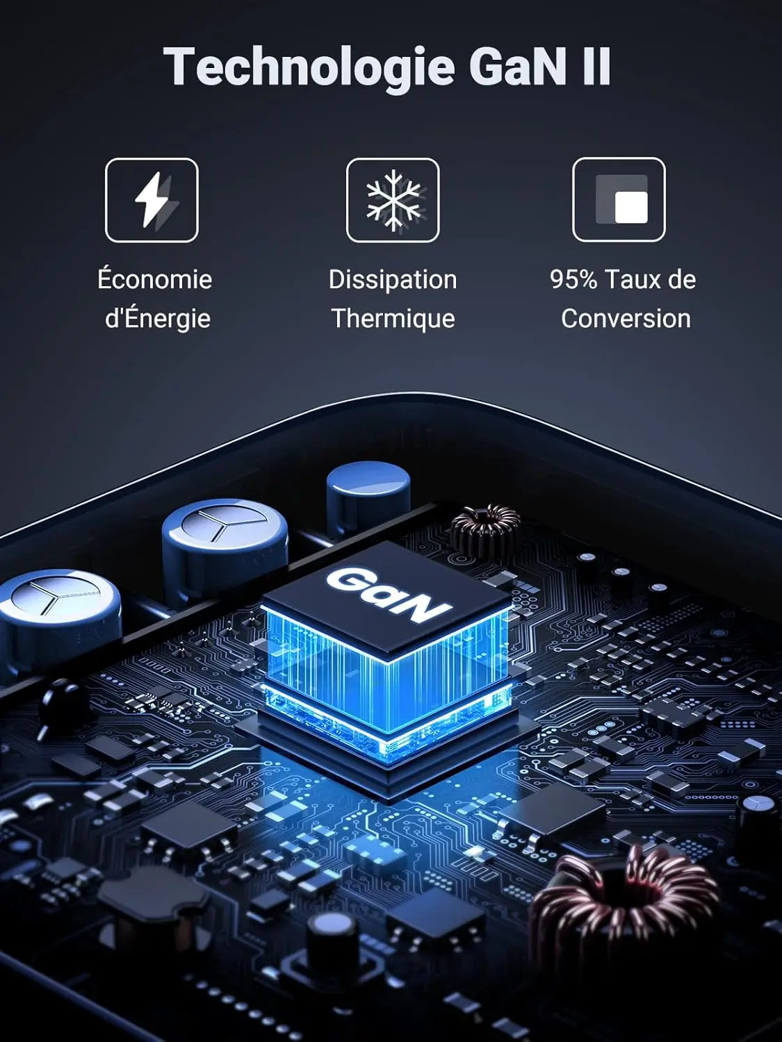 UGREEN Nexode 100W USB-C Charger 4-Port EU GaN II Fast Charger Desktop Laptop MacBook iPhone iPad Galaxy Steam Deck 90928 Ugreen