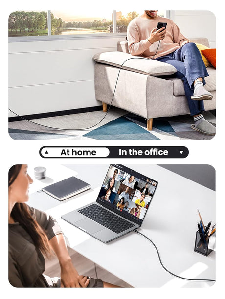 UGREEN USB C 2.0 Cable 2M 60W Male to Male Power Delivery 2.0 QC 2.0/3.0 Fast Charging Type-C Data Transfer Cable (10306) Ugreen