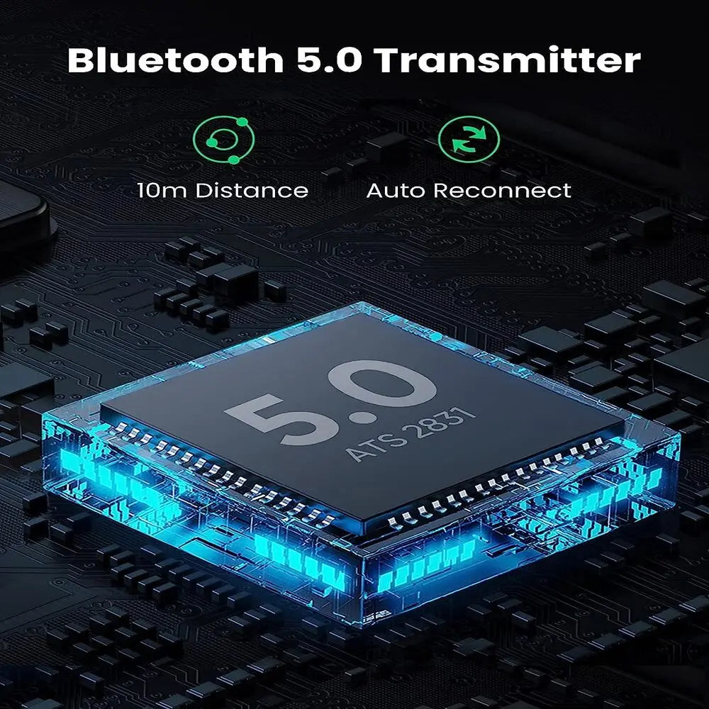 UGREEN Bluetooth 5.0 USB-C Transmitter Wireless Audio Adapter Switch Steam Deck PS5 PS4 aptX Low Latency Dual Link 80894 Ugreen