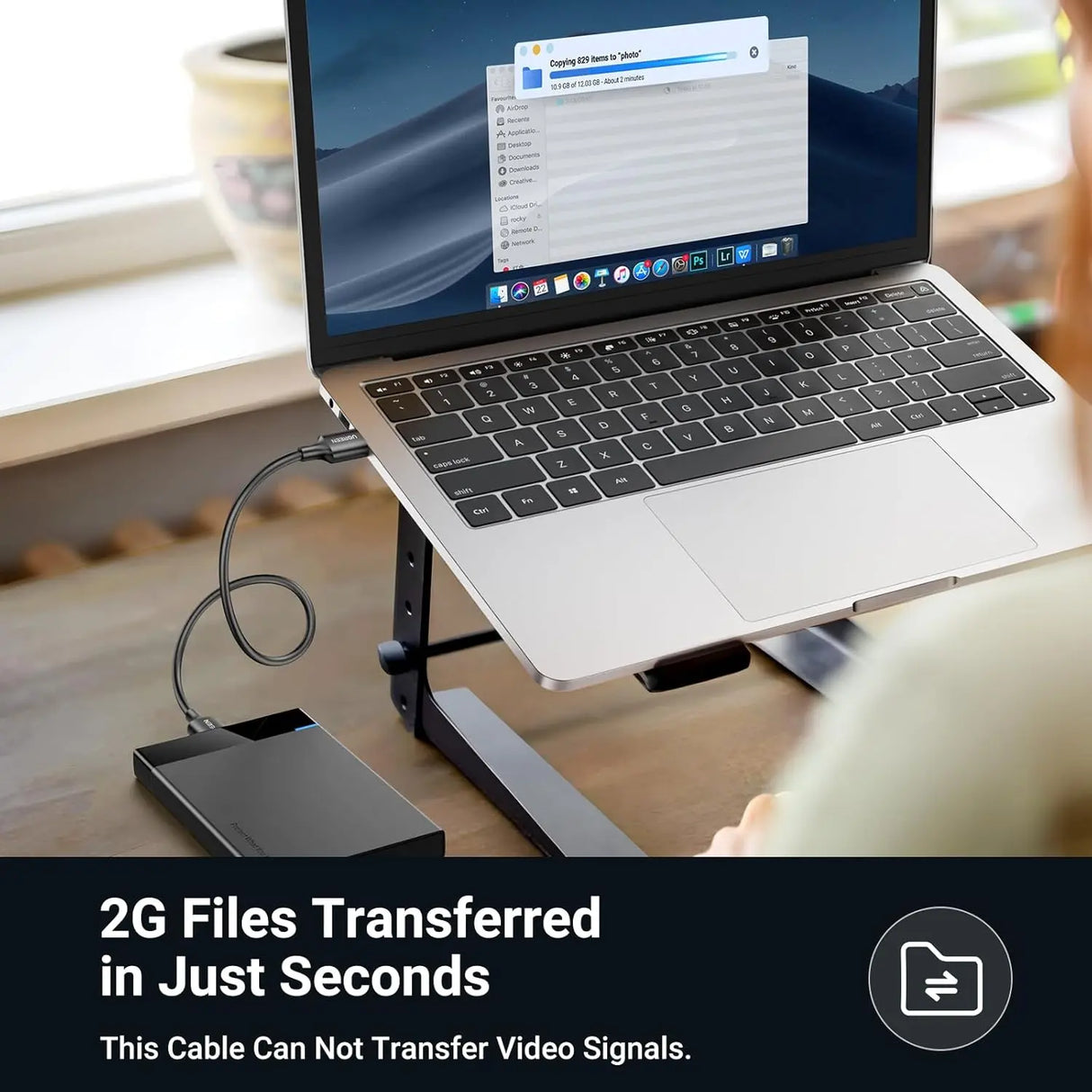 UGREEN USB 3.0 A Male to Male Cable 1M Data Transfer Hard Drive Laptop DVD Player TV USB Hub Monitor Camera Set (10370) Ugreen