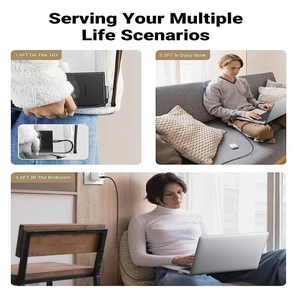 UGREEN USB A 2.0 to USB C Cable 1M Right Angle 90 Degree Braided Zinc Alloy Samsung Galaxy S10 S9 Note 9 Switch (70413) Ugreen